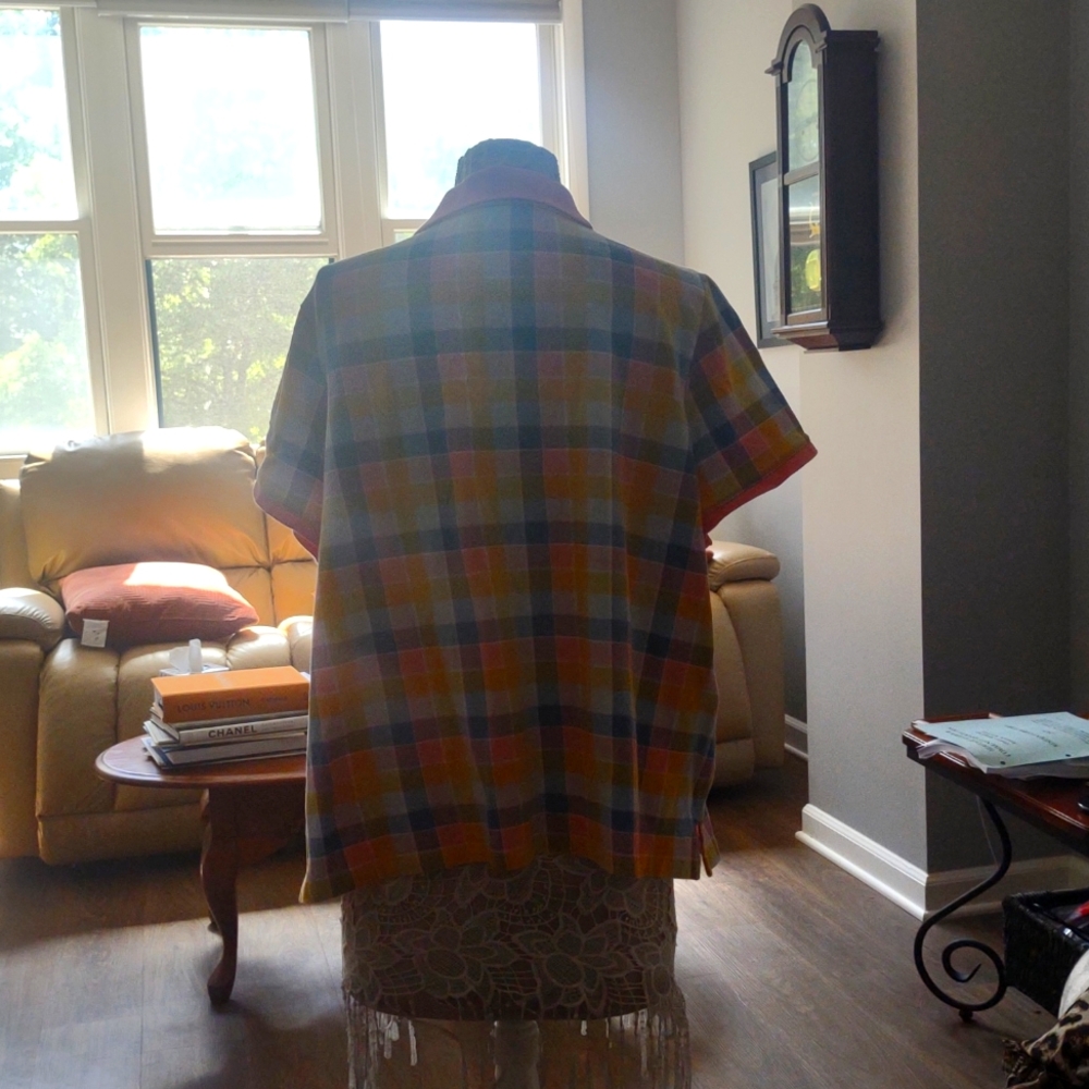 Lands' End Plaid Shirt Unisex